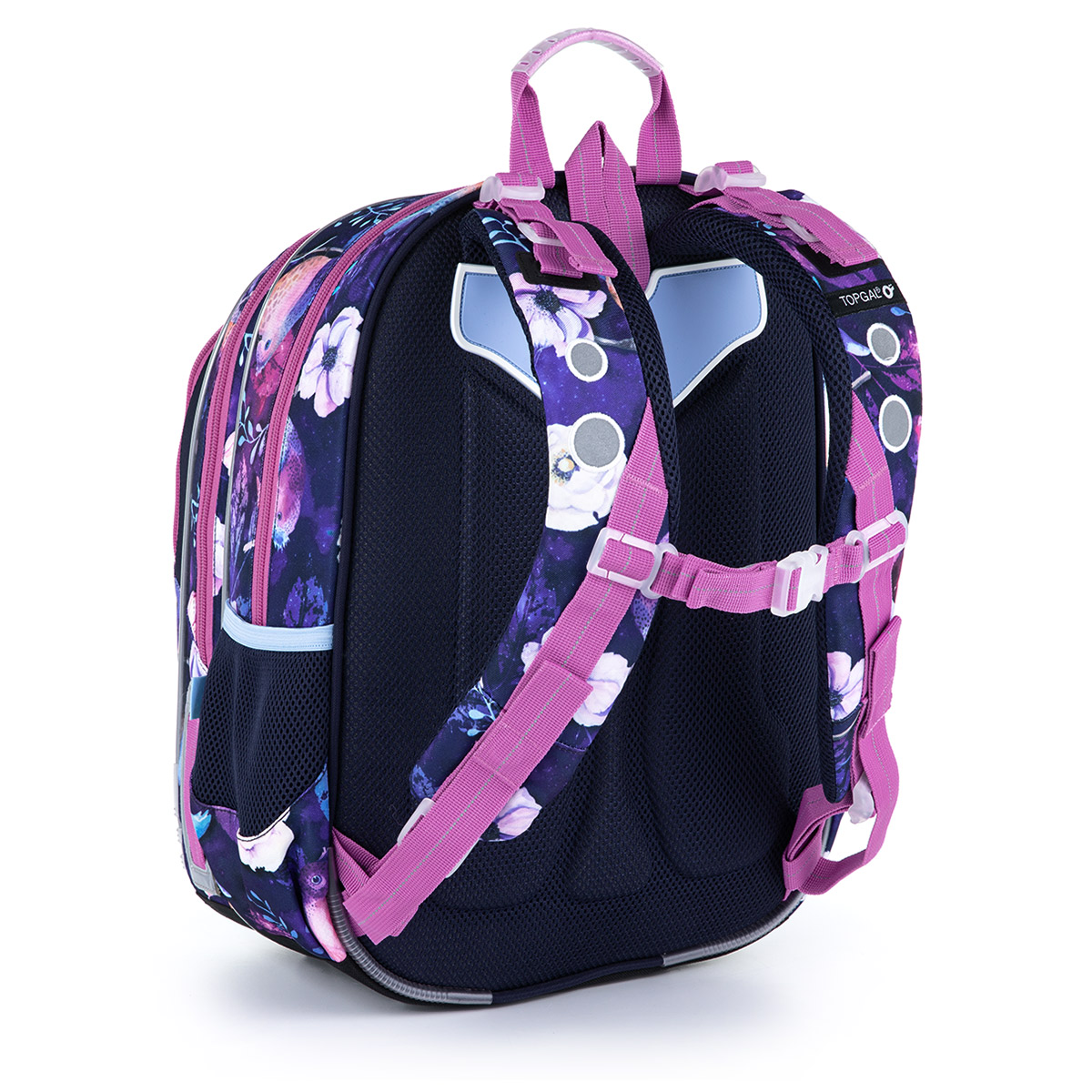 SET Školní batoh s penálem a pláštěnkou TOPGAL ELLY 21004 ptáčci