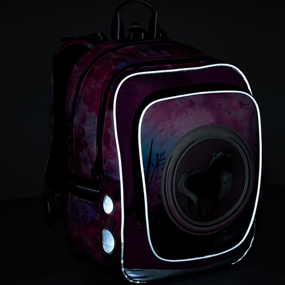 Školní batoh s pláštěnkou TOPGAL ENDY 21005 s koníkem