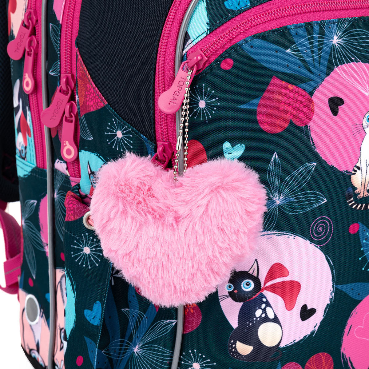 SET Školní batoh s penálem TOPGAL COCO 22054 kočky