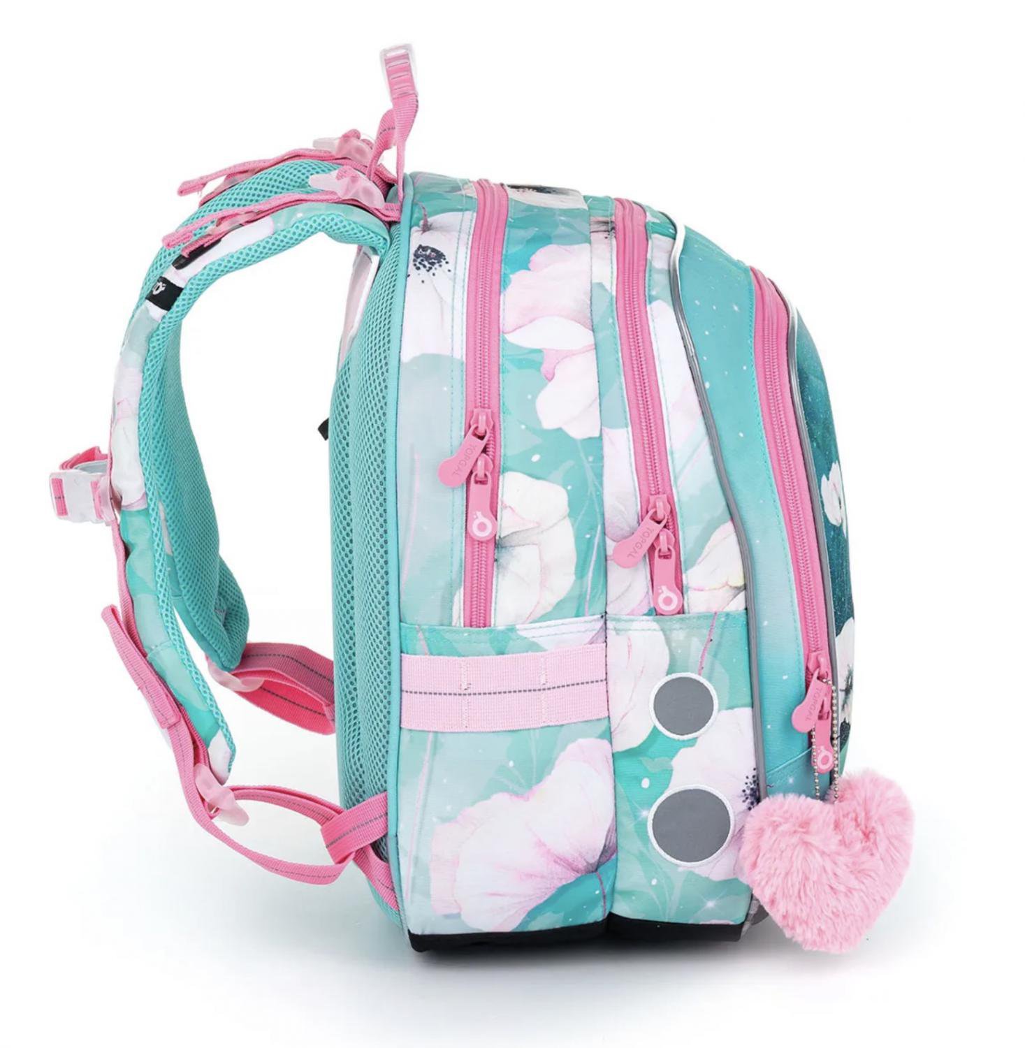 SET Školní batoh s penálem a pláštěnkou TOPGAL ENDY 22053 jednorožec