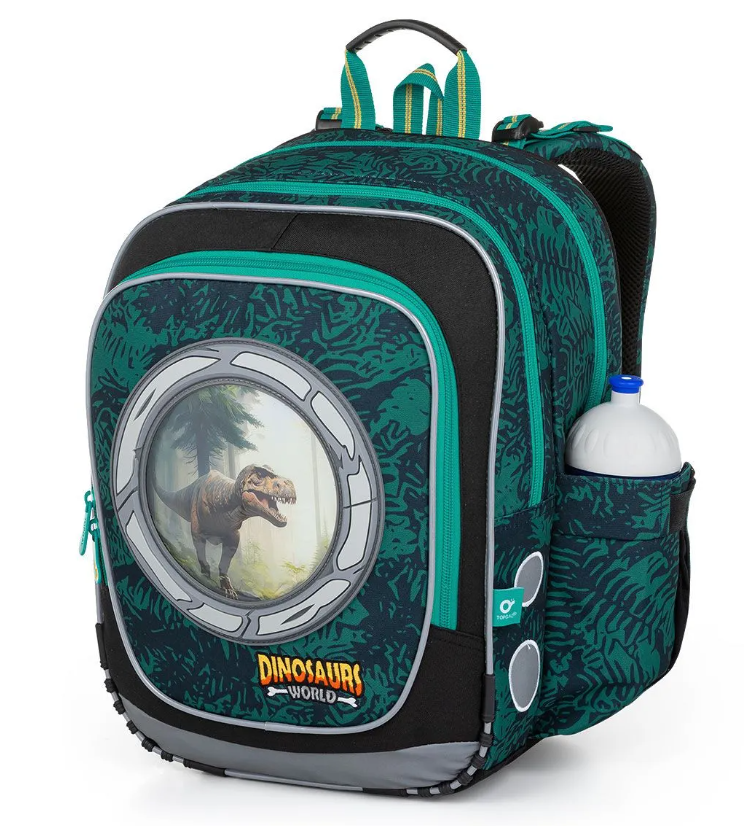 SET Školní batoh s penálem TOPGAL ENDY 23039 s dinosaury