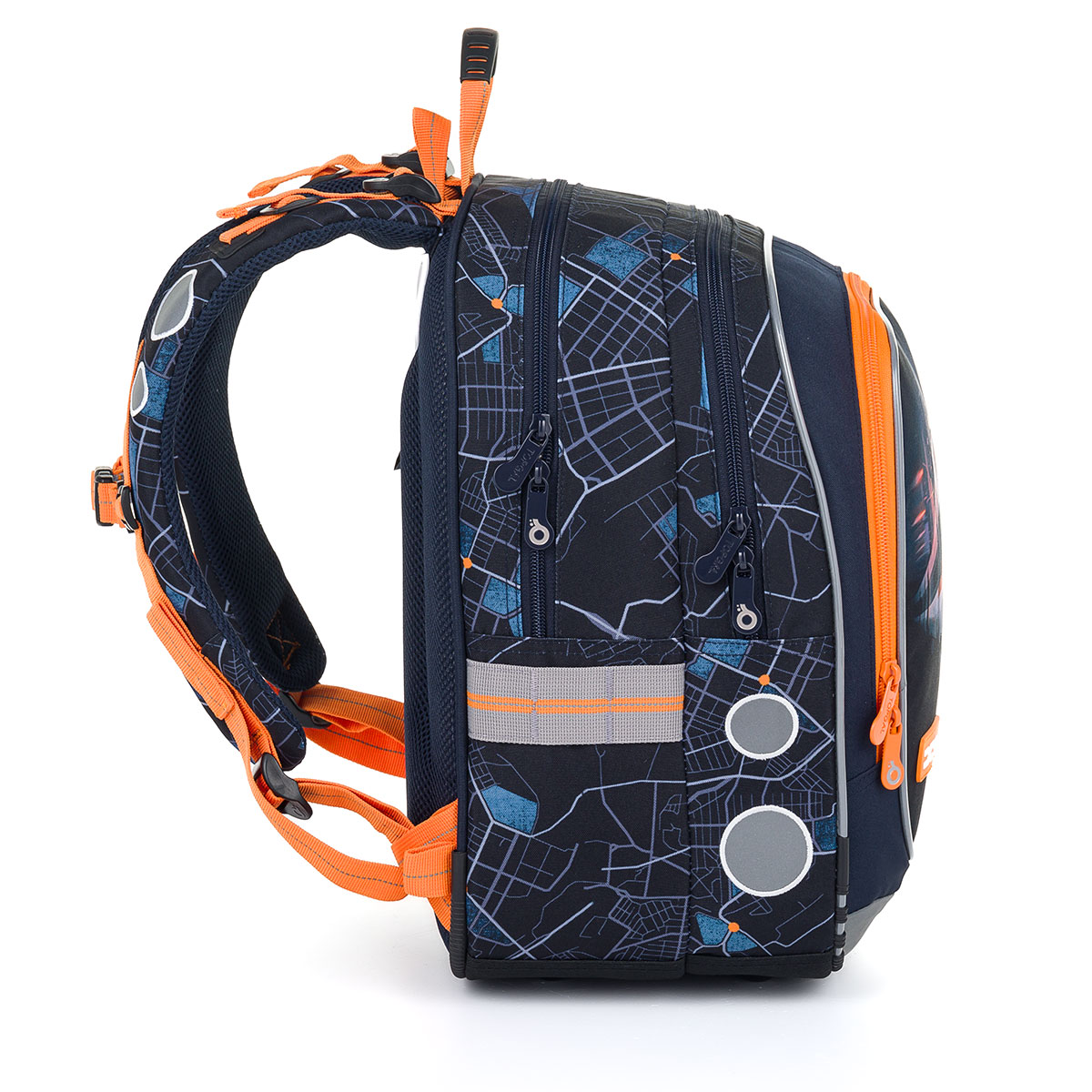 SET Školní batoh s penálem TOPGAL ENDY 24012 s vlakem