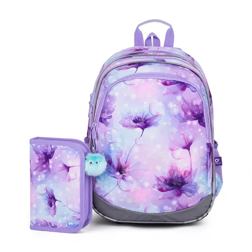 SET Školní batoh s penálem TOPGAL ELLY 24050