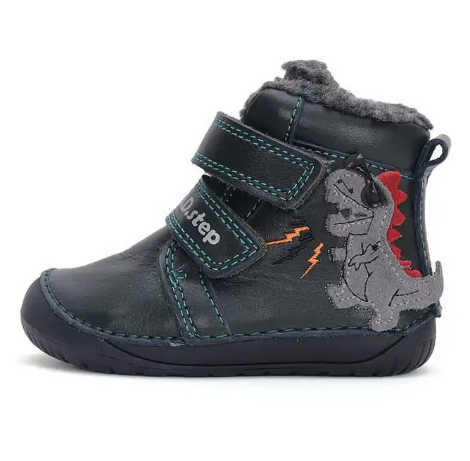 Zelené zimní boty barefoot D.D.step W070-42838A