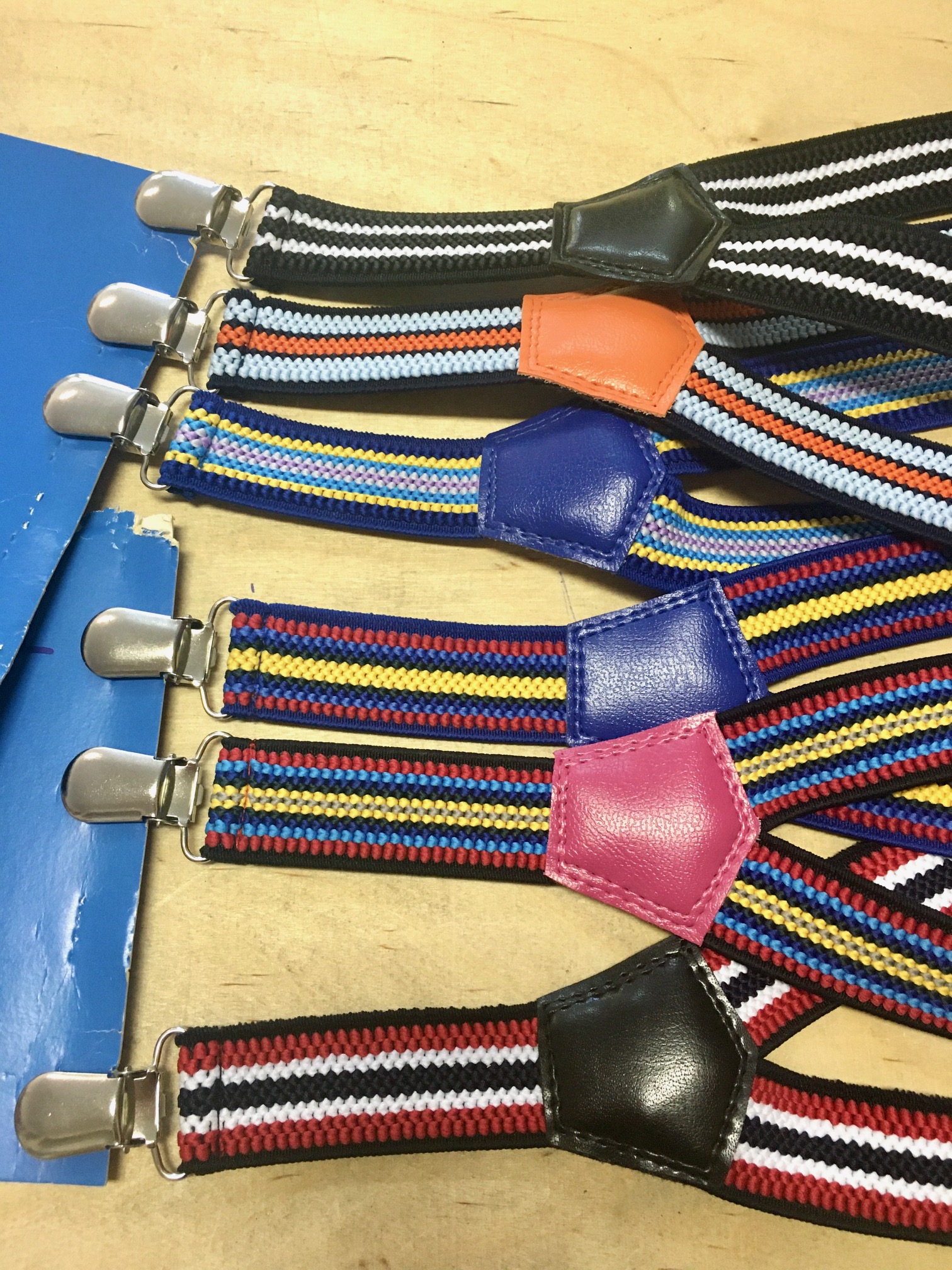 Dětské šle pruhované