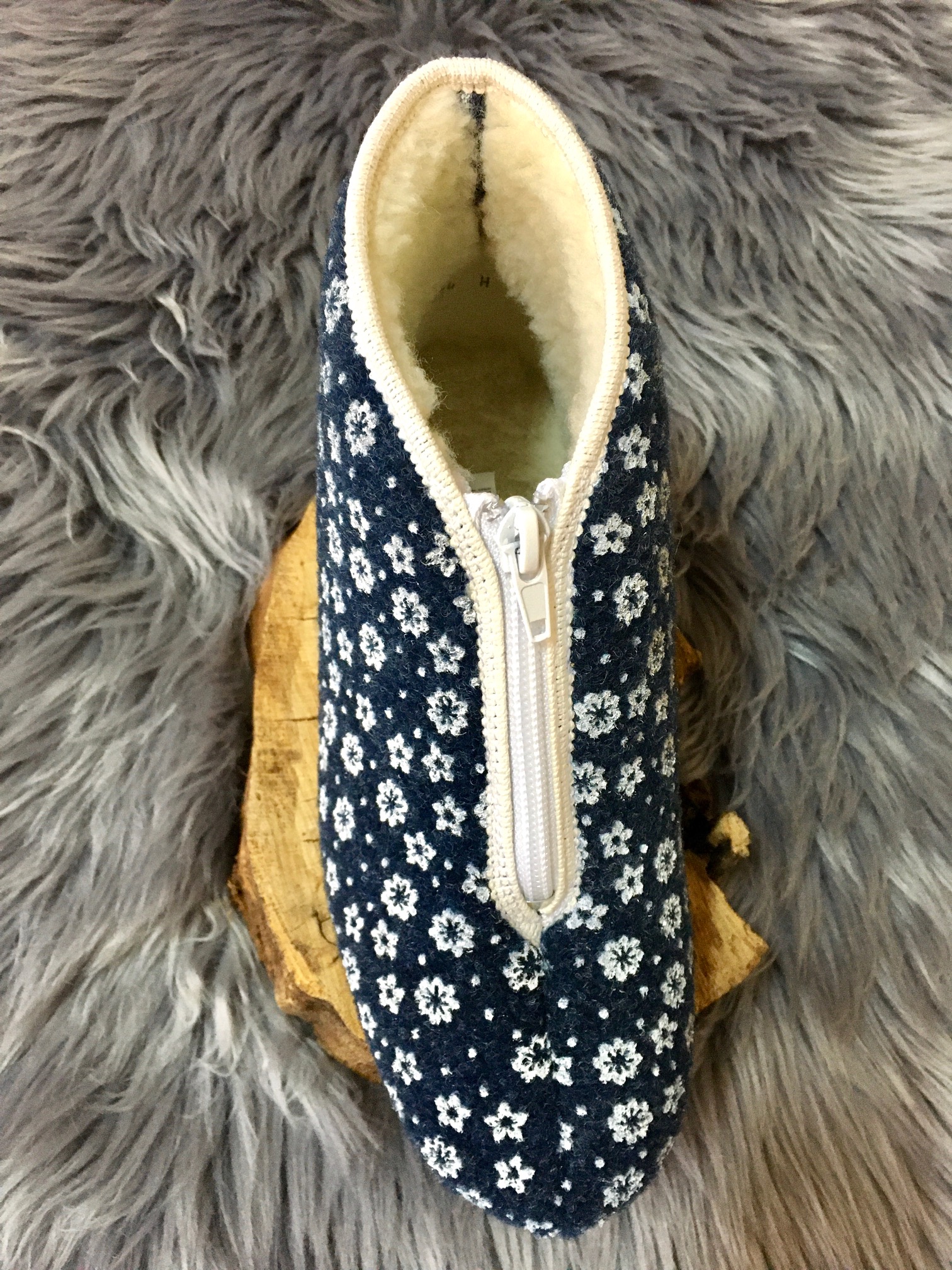 Dámské bačkory - papuče s kožíškem PEGRES 3034