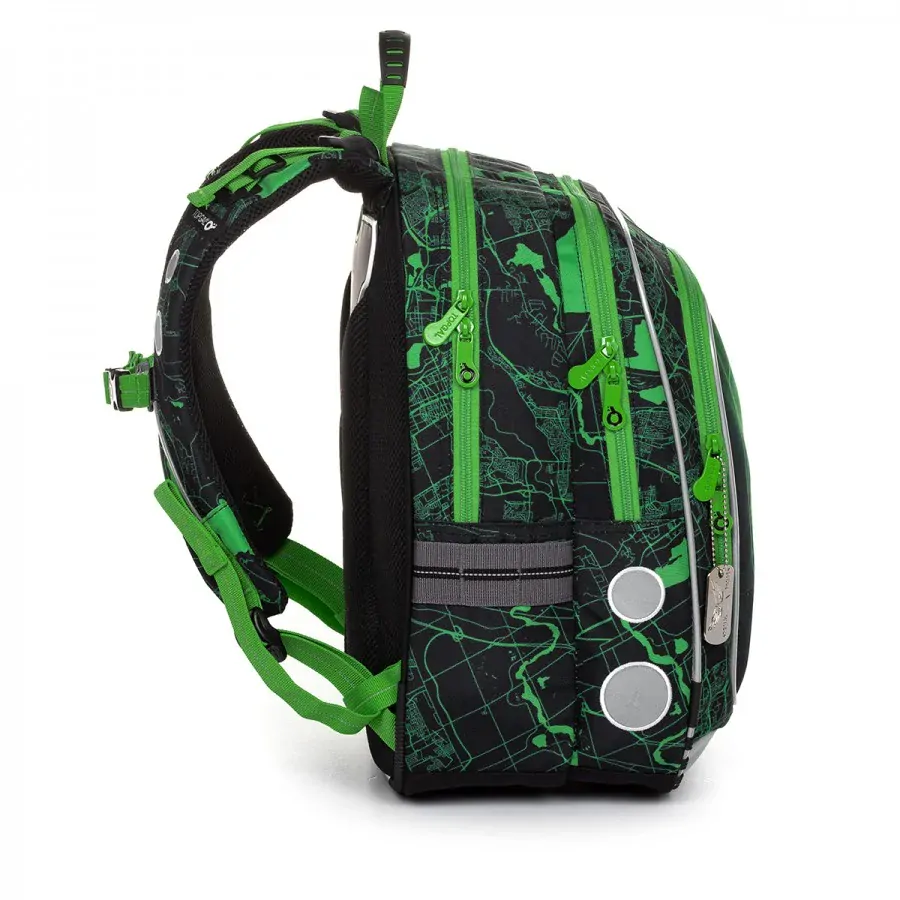 SET Školní batoh s penálem TOPGAL ENDY 20014 vojenský