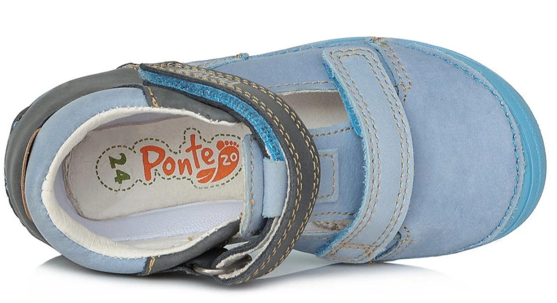 Chlapecká kožená barefoot obuv - sandálky Ponte 517 