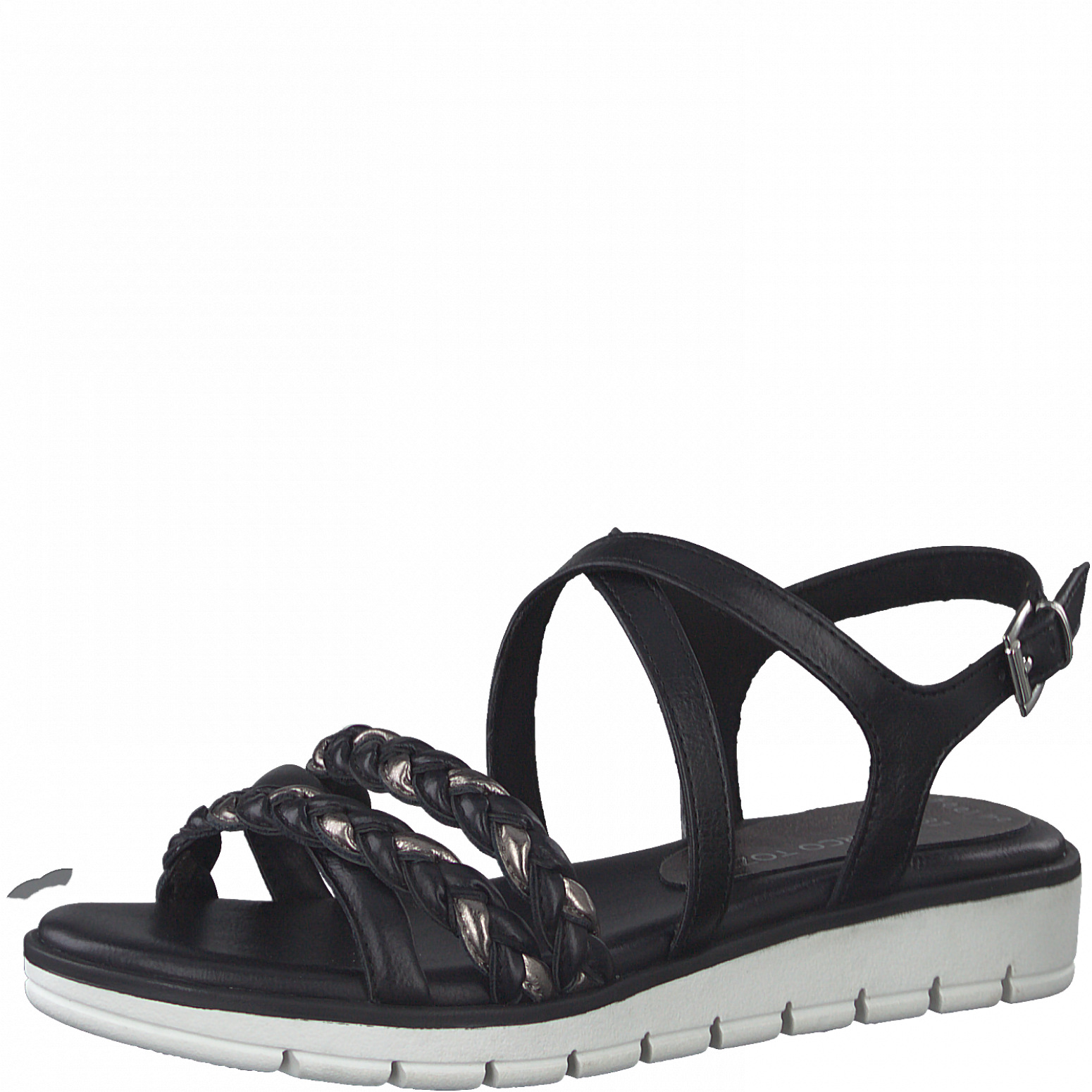 Černé měkké sandály MARCO TOZZI 28608