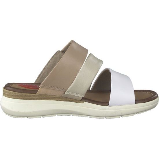 Pohodlné kožené pantofle - nazouváky JANA 27207