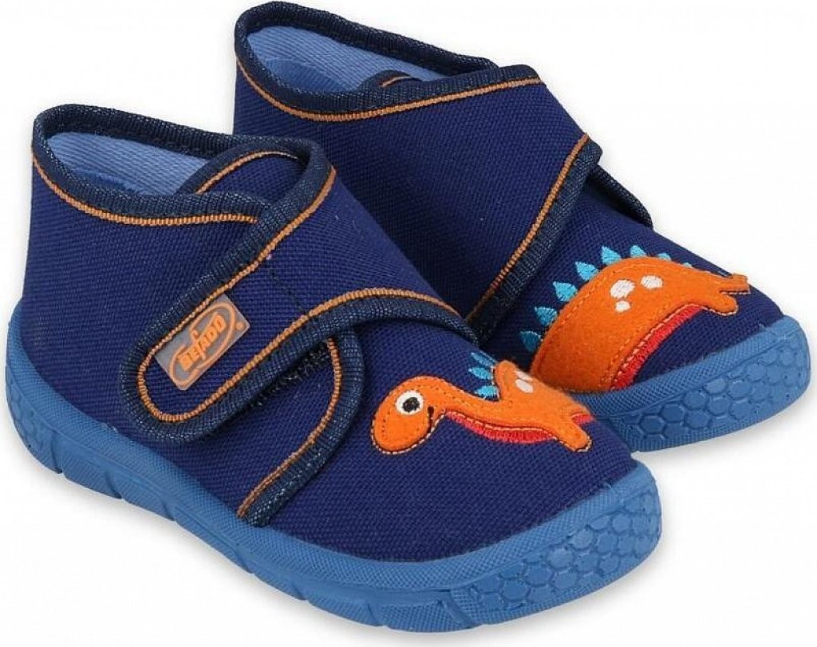 Učící bačkůrky - přezůvky BEFADO 538P048 s dinosaurem