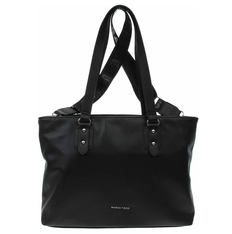 Velká černá kabelka Marco Tozzi 61132
