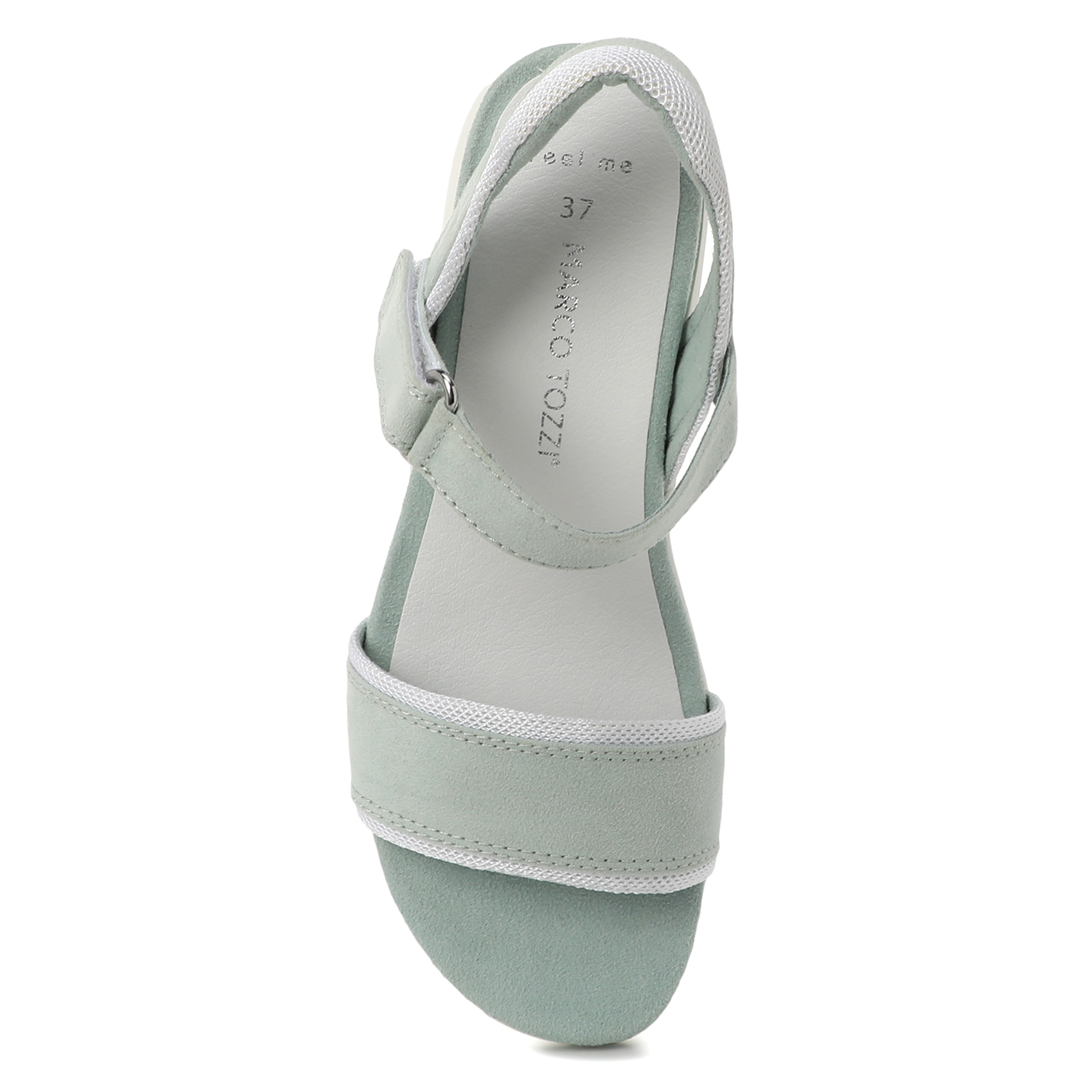 Pohodlné světle zelené sandály na platformě MARCO TOZZI 28547