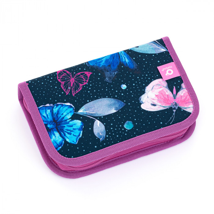 Školní penál - pouzdro TOPGAL PENN 21007 motýlci