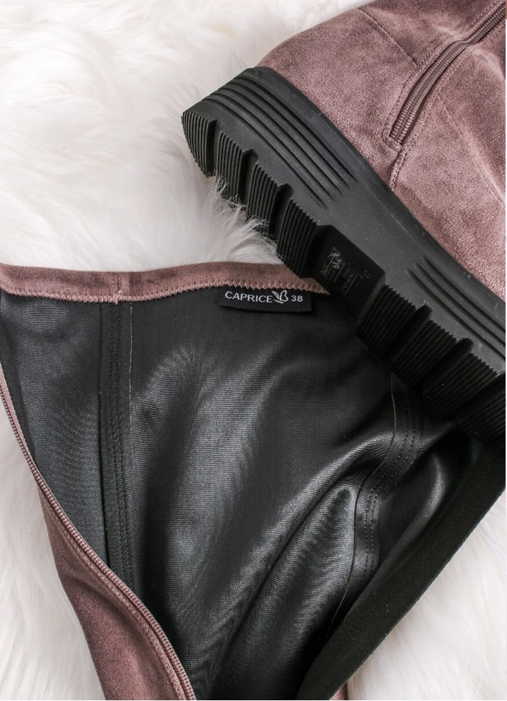 Skvělé hnědé Stretch kozačky CAPRICE 25602