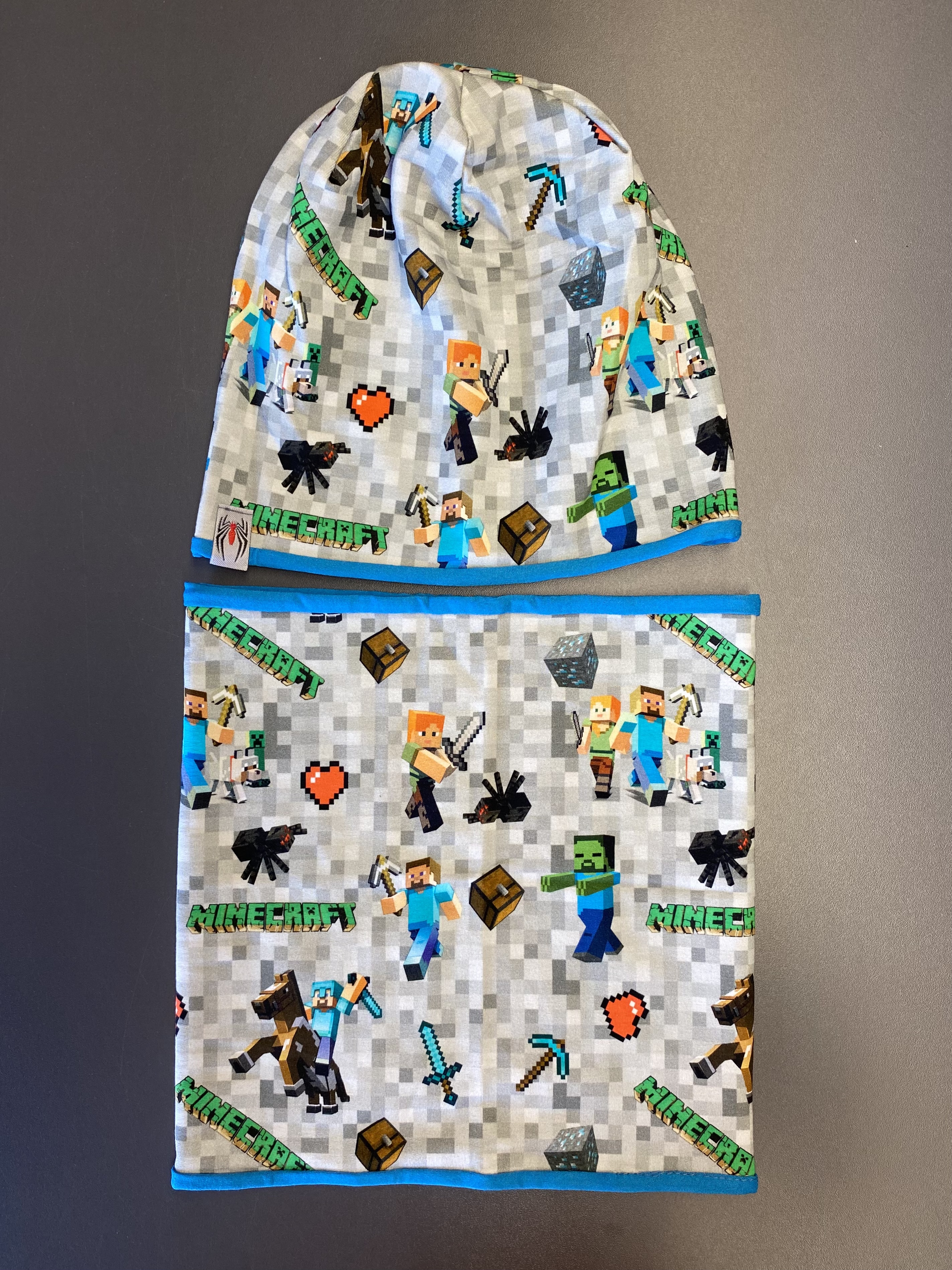 Bavlněná čepice s nákrčníkem MINECRAFT