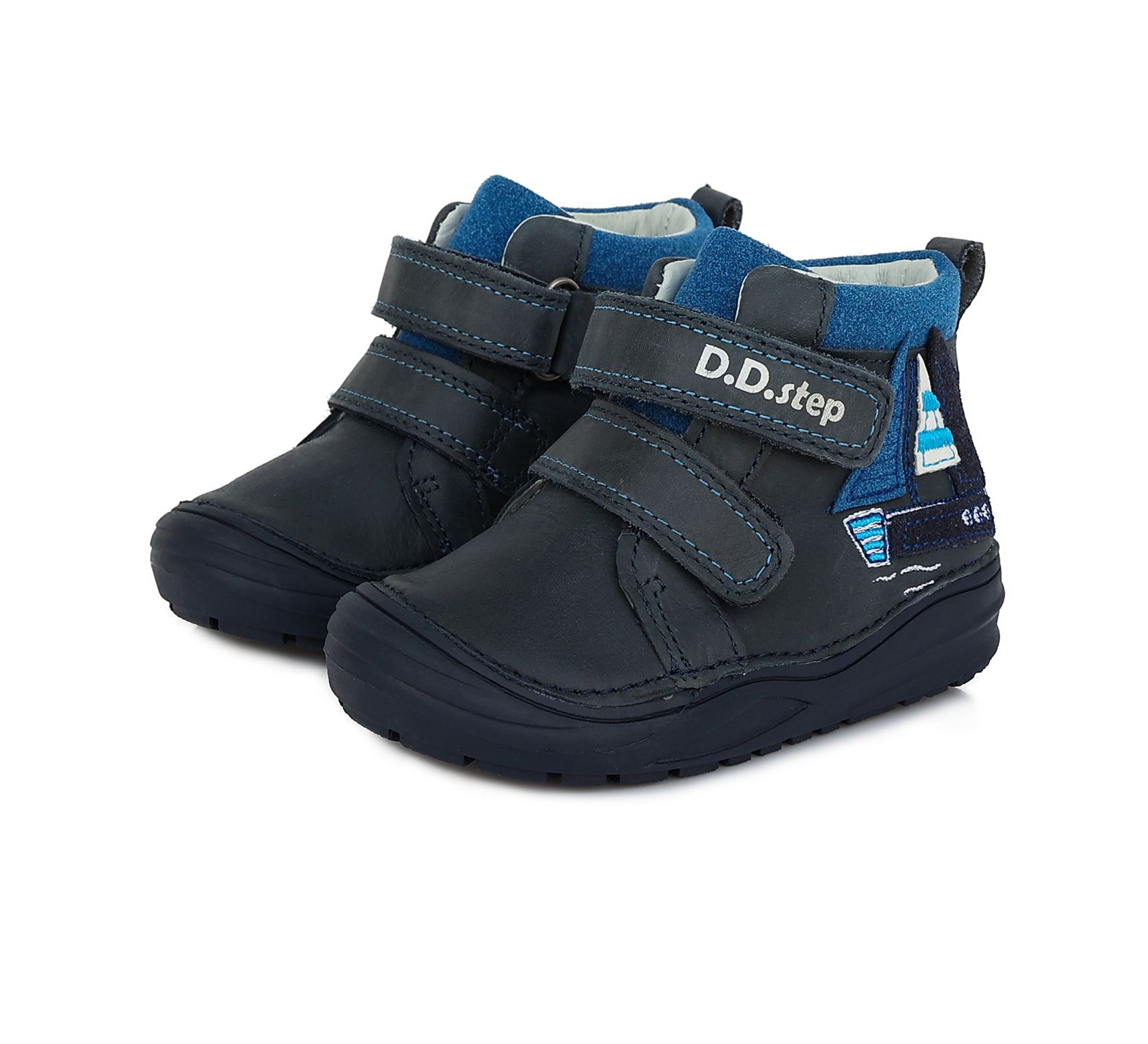 Kotníkové kožené boty D.D.step A071-188