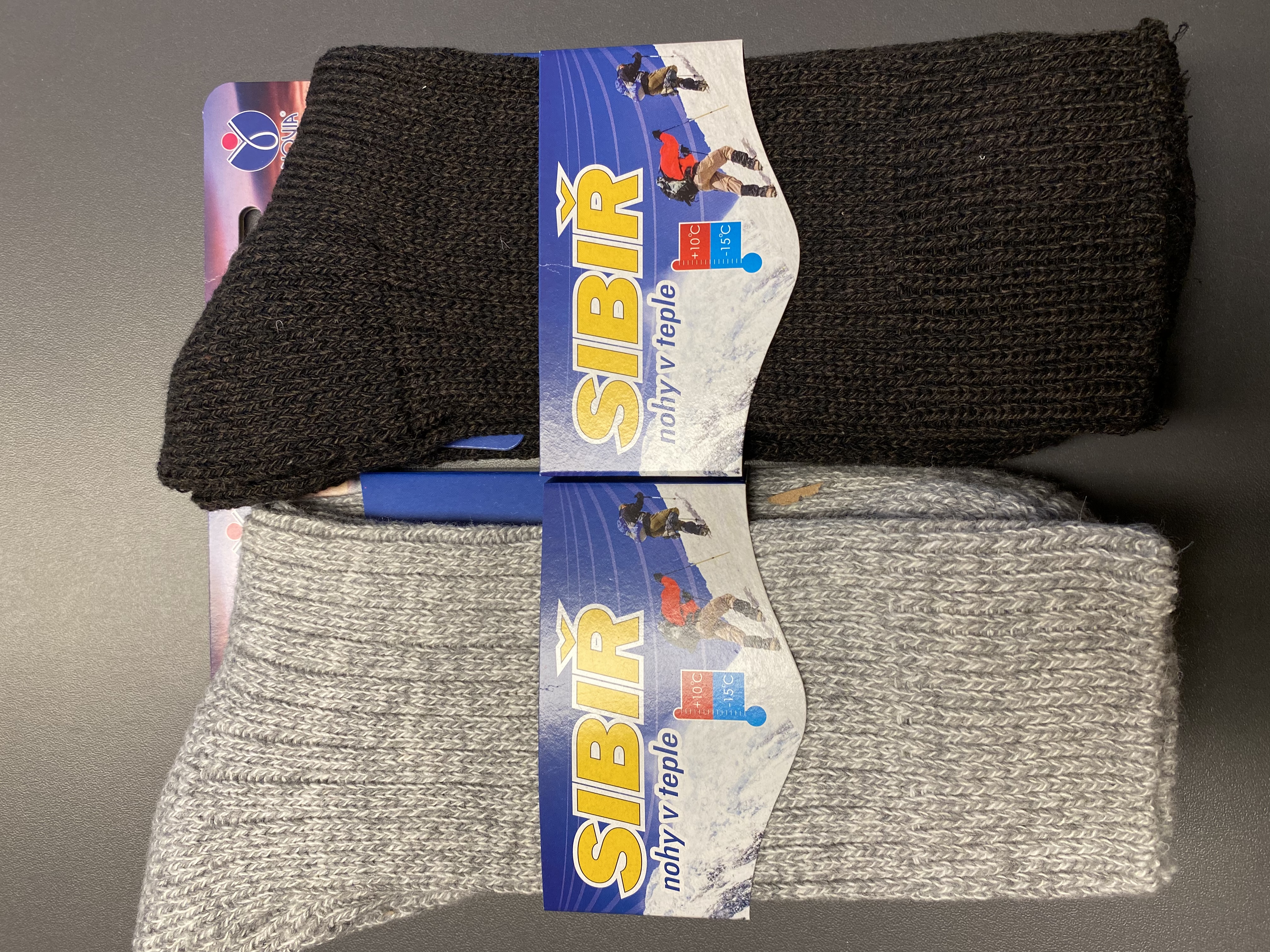 Sibiřky klasik Novia zimní ponožky