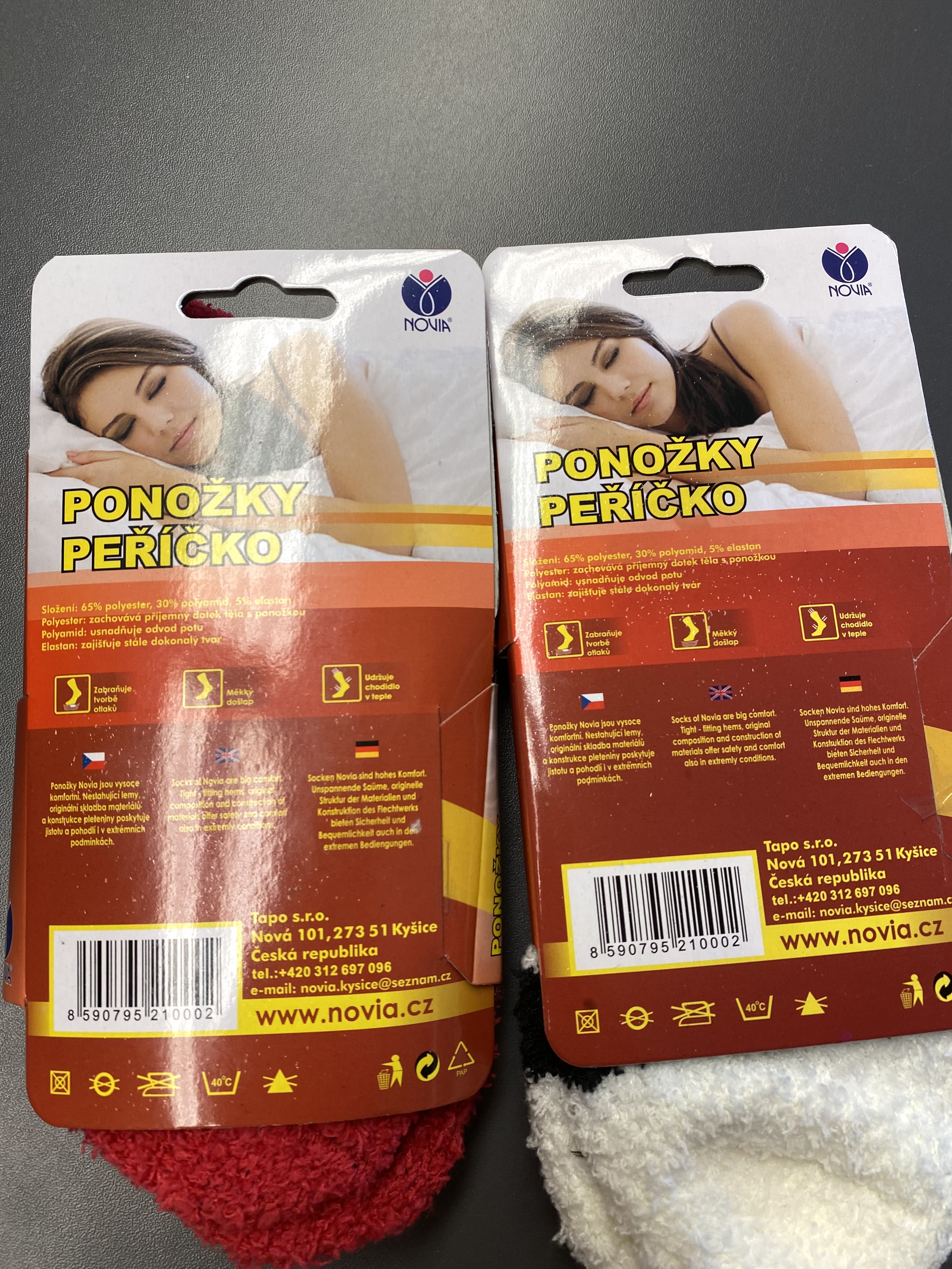 Hebké teplé chlupaté ponožky "peříčka" NOVIA