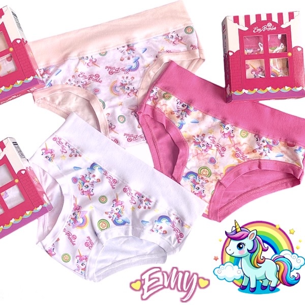 Dívčí kalhotky Emy jednorožci