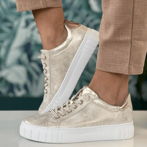 Zlaté tenisky - sneakersy Marco Tozzi 23717