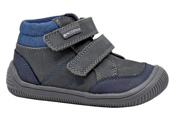 Šedé kožené barefoot boty PROTETIKA Atlas