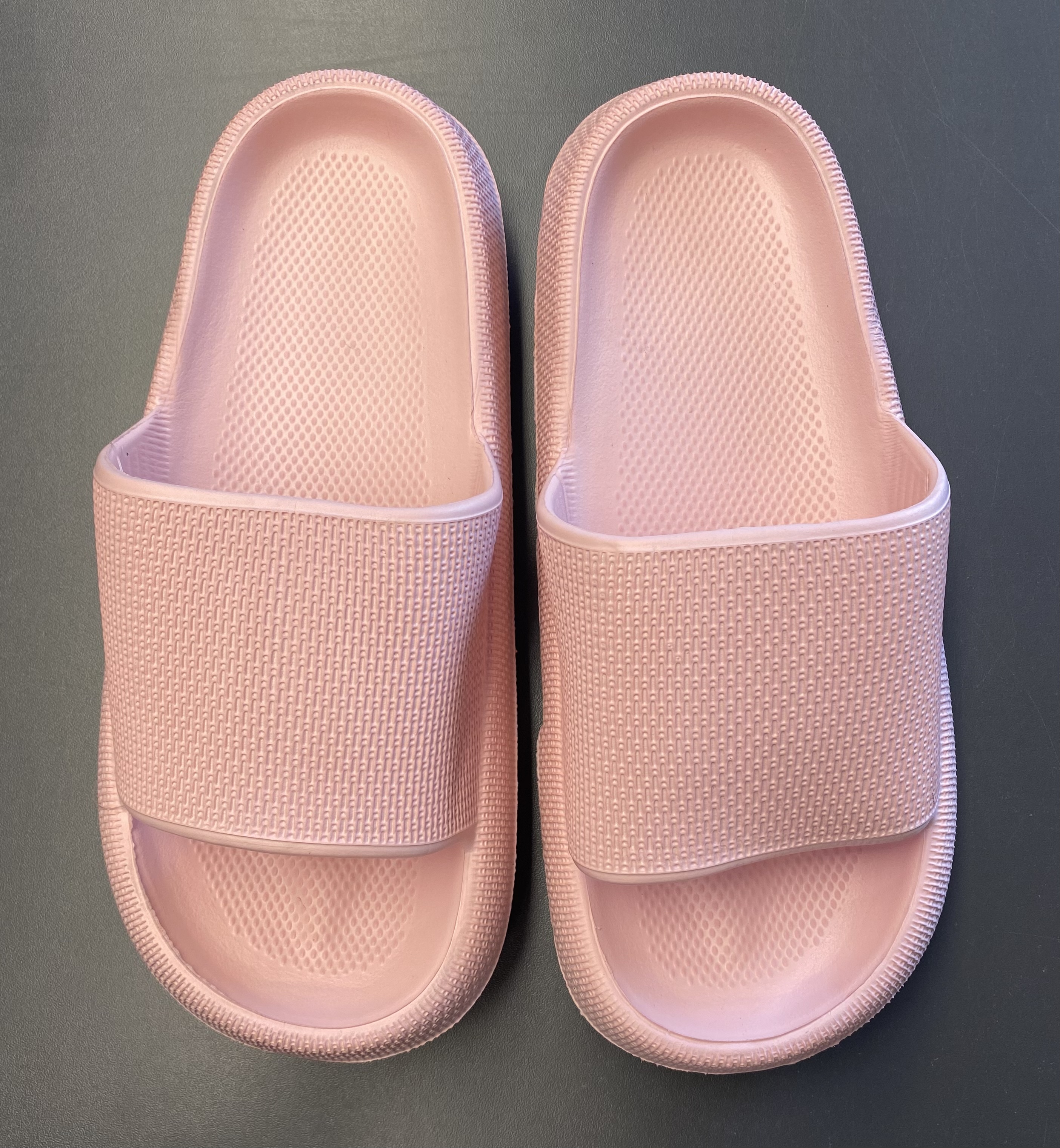 Dámské pohodlné růžové nazouváky - pantofle