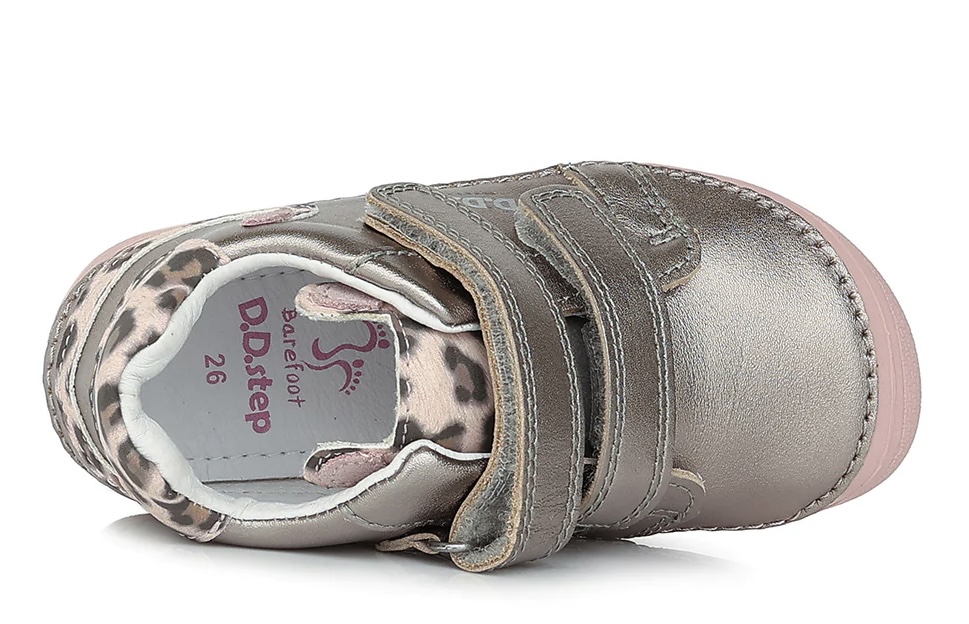 Dívčí barefoot kožená obuv D.D.step S063-395B