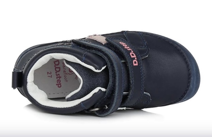 Dívčí kotníkové kožené boty D.D.step A063-316B barefoot