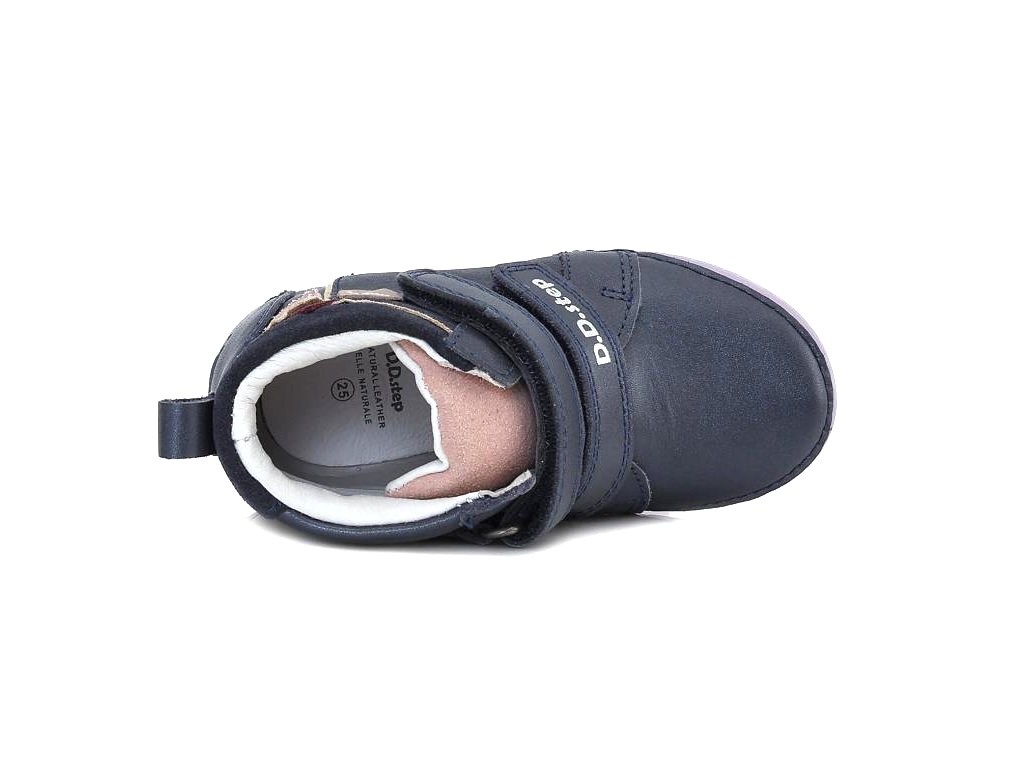 Dívčí kožené kotníkové boty D.D.step A050-339