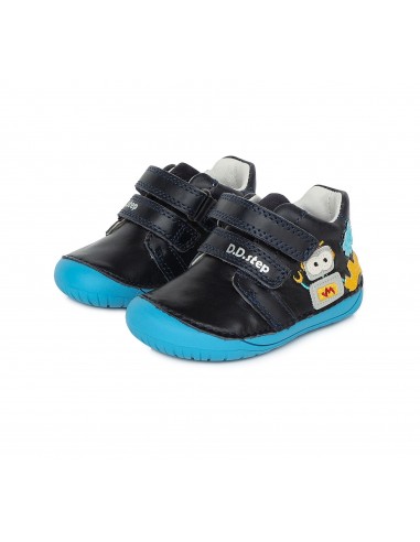 Chlapecké barefoot kožené boty D.D.step S070-337 robot