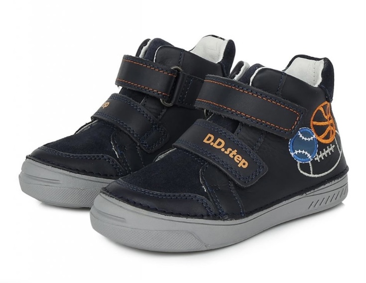 Chlapecká kožená obuv D.D.step A040-357 s míči