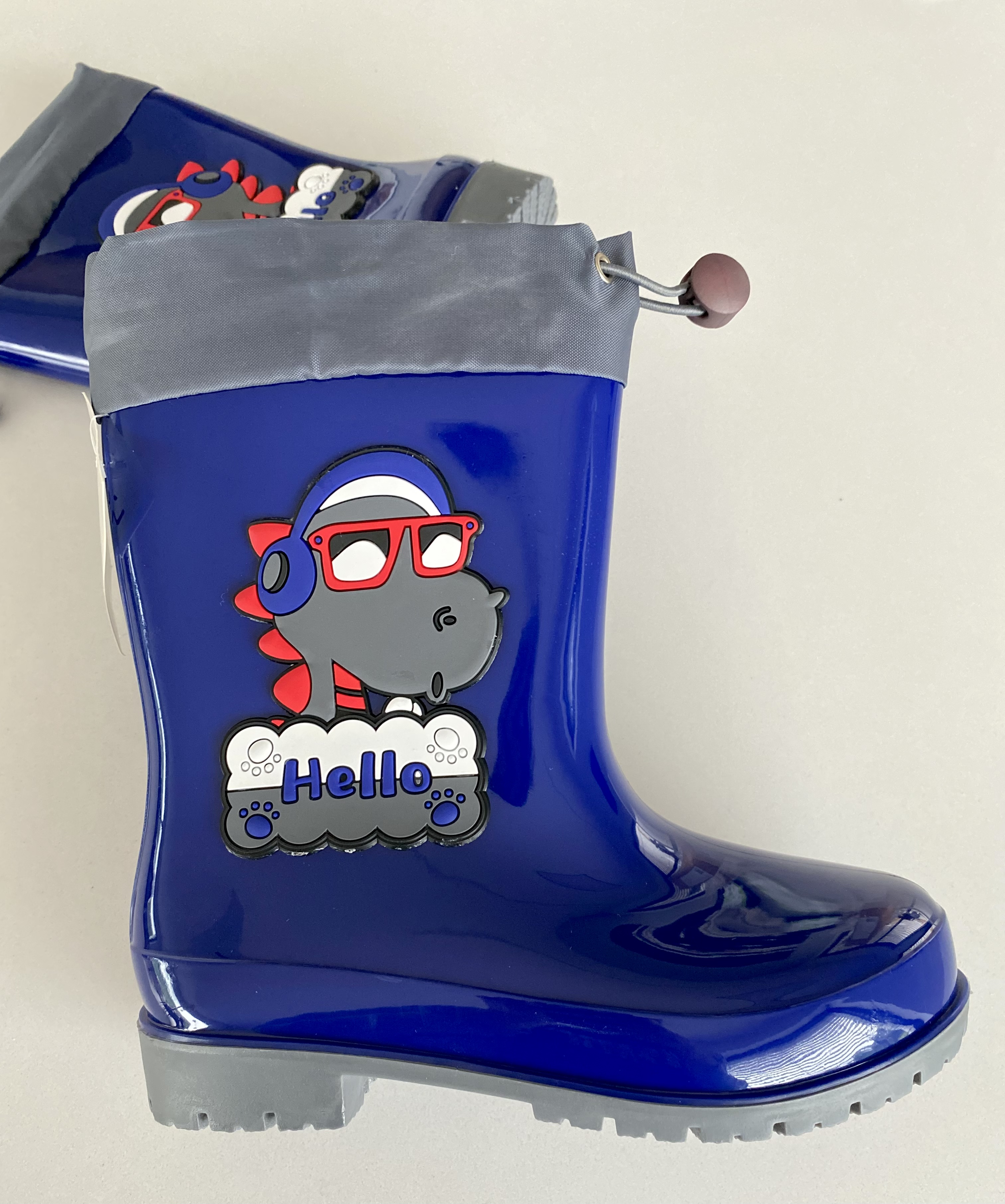 Modré holínky - gumáky s s veselým motivem