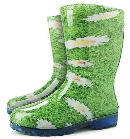 Dámské holínky Demar Rainny print kopretiny