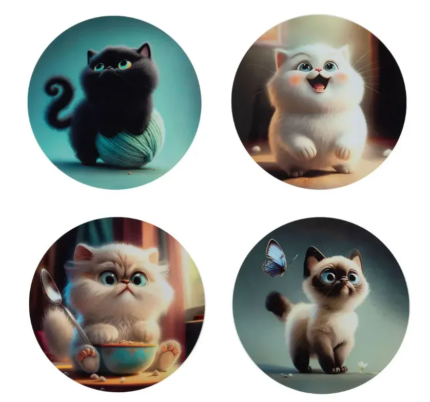 SET Školní batoh s penálem TOPGAL ENDY 23037 s koťátky
