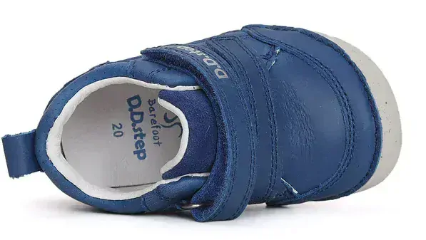 Modré kožené boty D.D.step S070-41351A barefoot