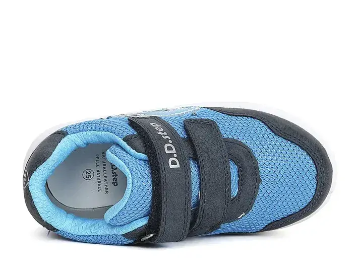 Modré lehké blikací tenisky D.D.step F083-41304B