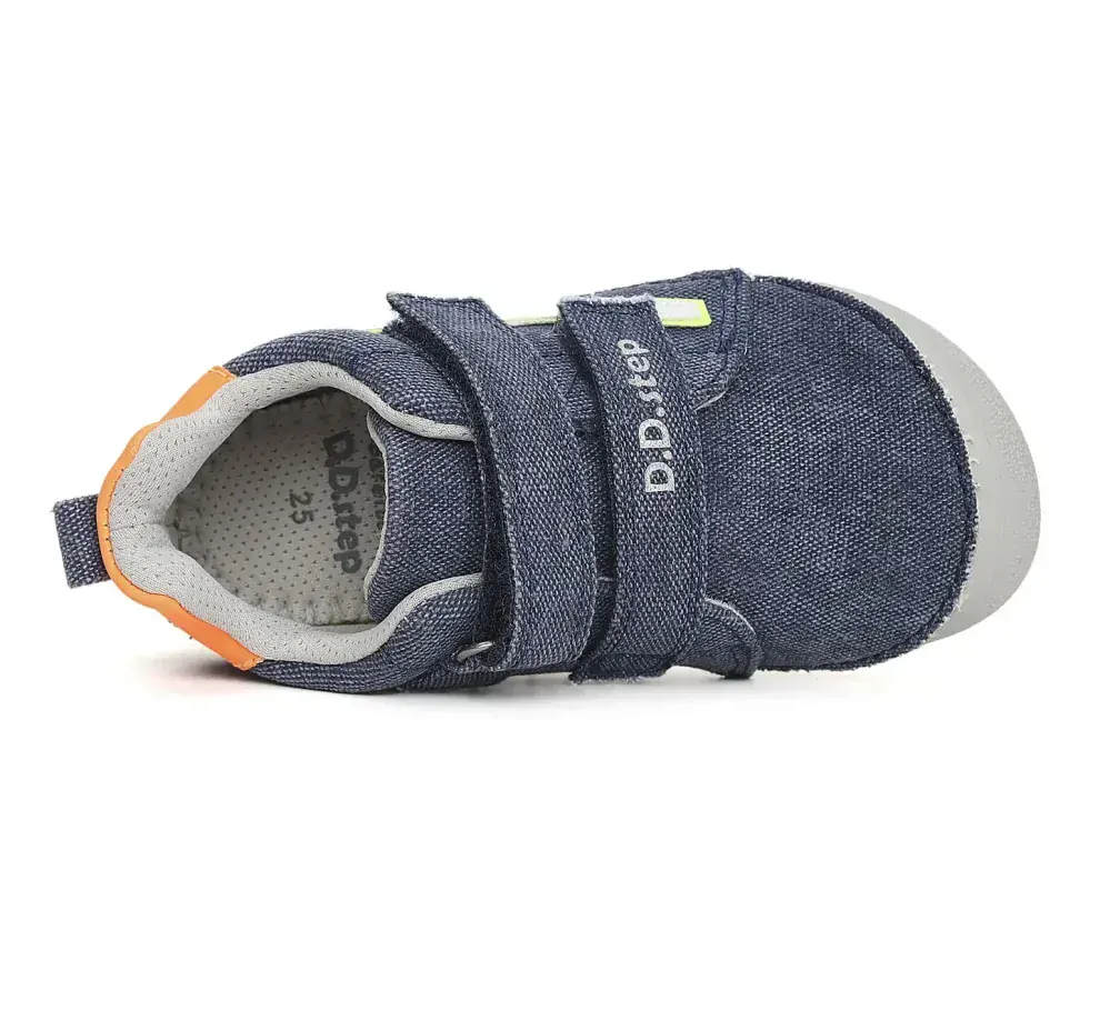 Modré barefoot plátěnky D.D.step barefoot C063-41341A