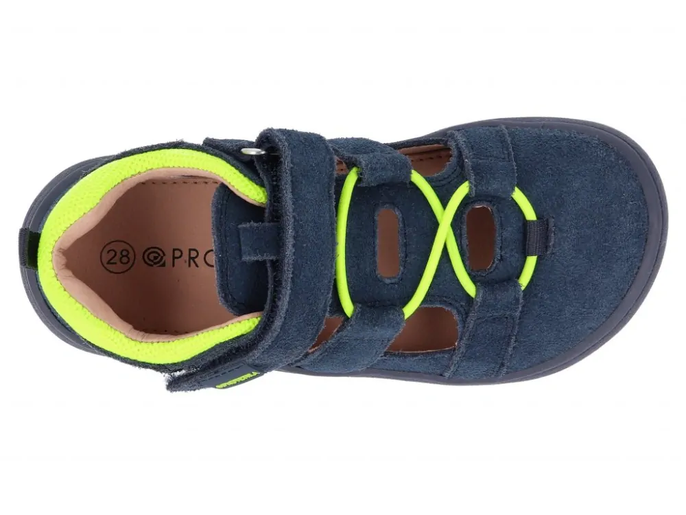 Barefootové kožené sandálky Protetika KENDY Marine