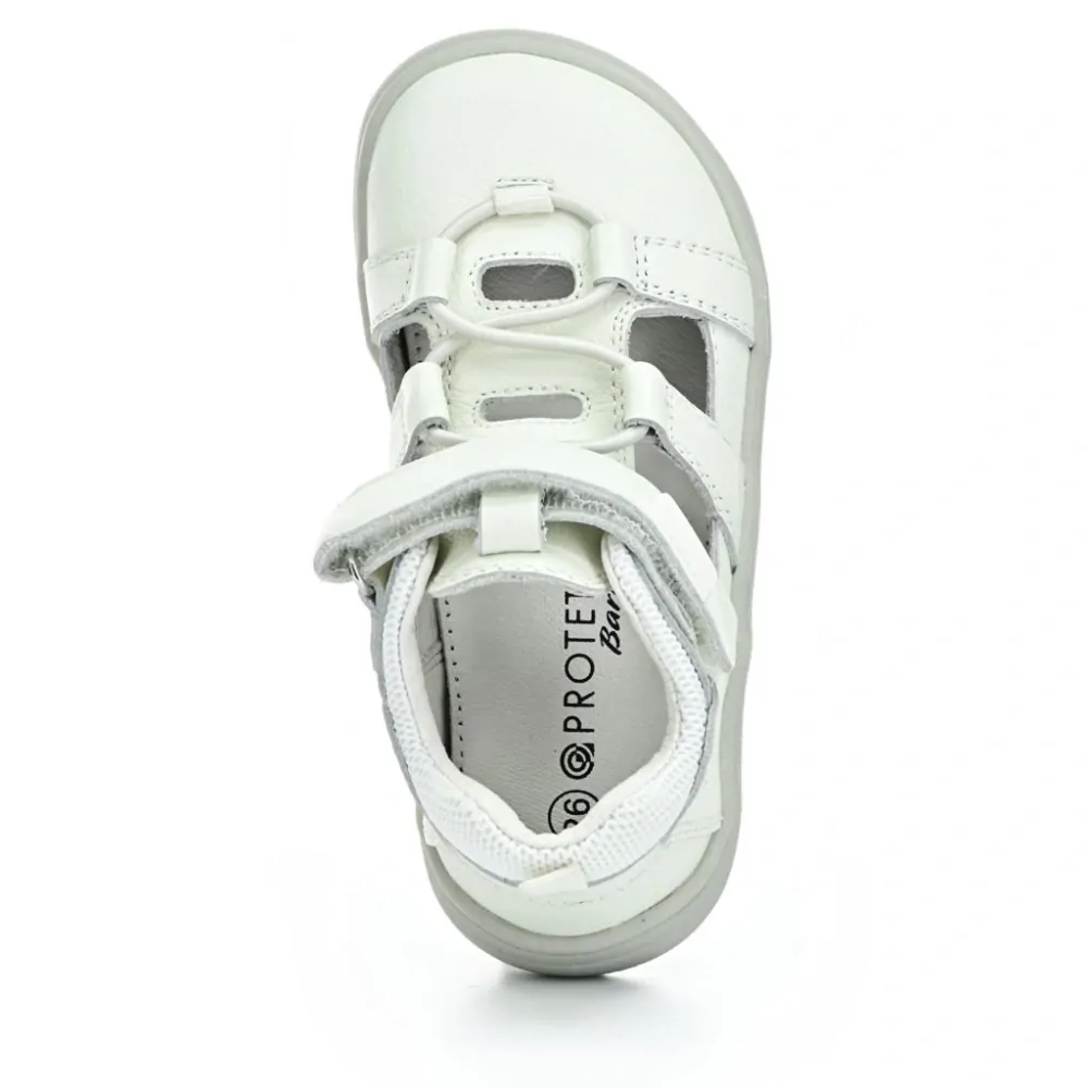 Bílé barefootové kožené sandálky PROTETIKA KENDY WHITE