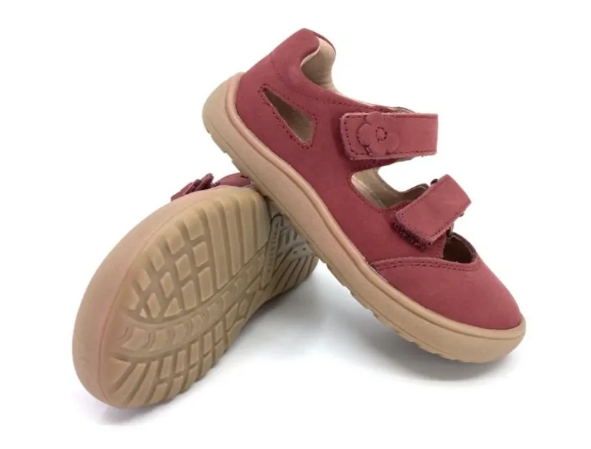 Kožené barefootové sandálky PROTETIKA Pady Terakota