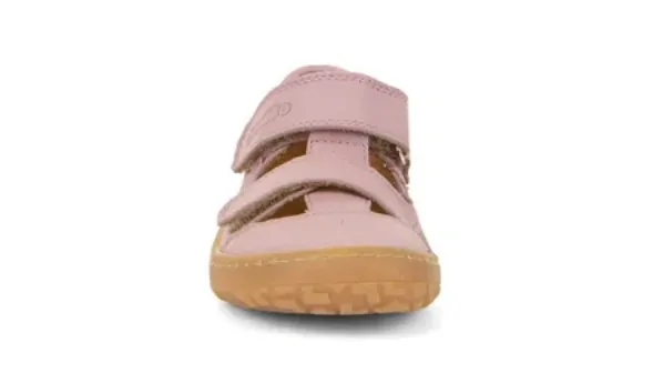 Růžové kožené barefoot sandály Froddo G3150266