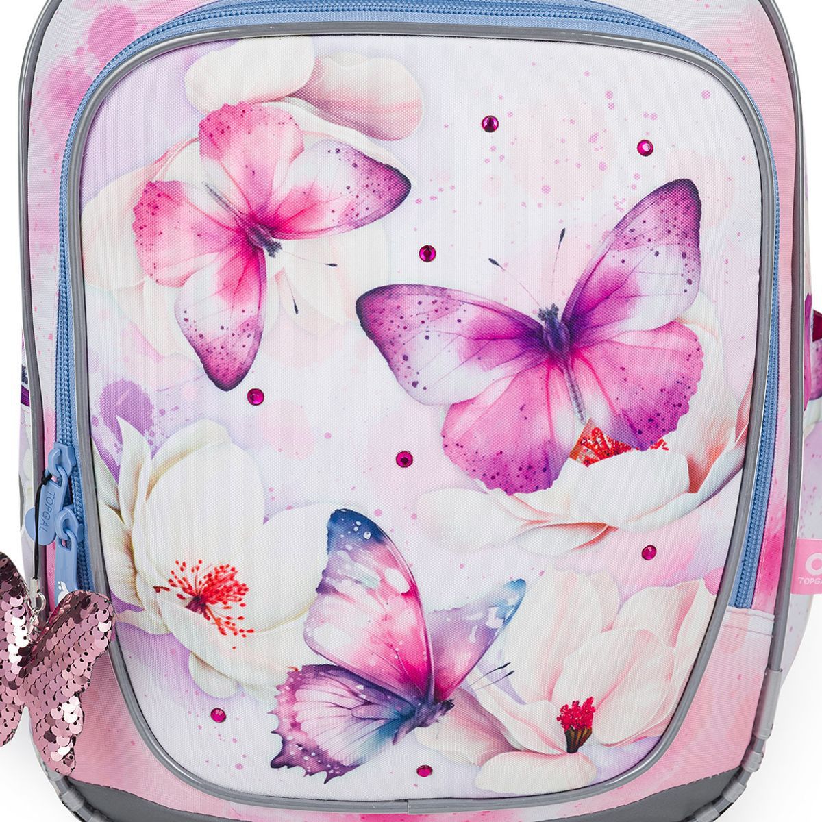 SET Školní batoh s penálem s motýlky TOPGAL ENDY 24002