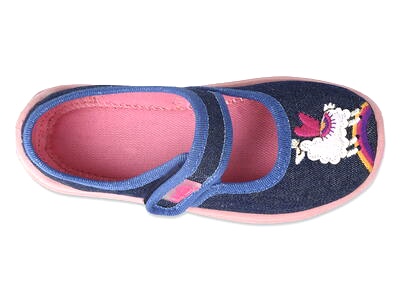 Modré baleríny - přezůvky BEFADO 661Y008