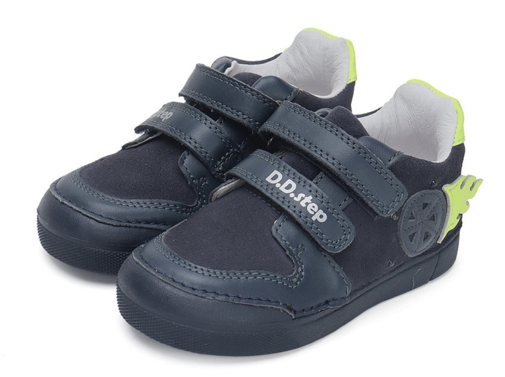 Chlapecké kožené blikací boty D.D.step S068-42389A