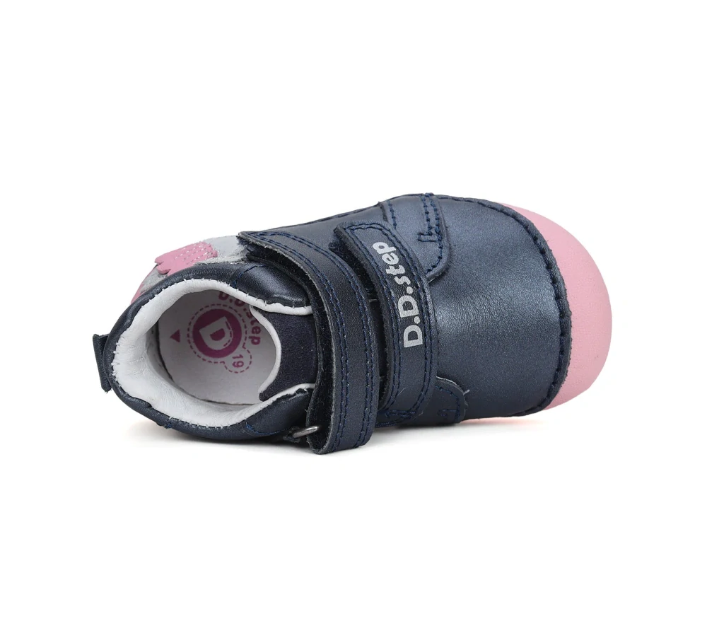 Dívčí kožená obuv D.D.step S015-42532 s labutí