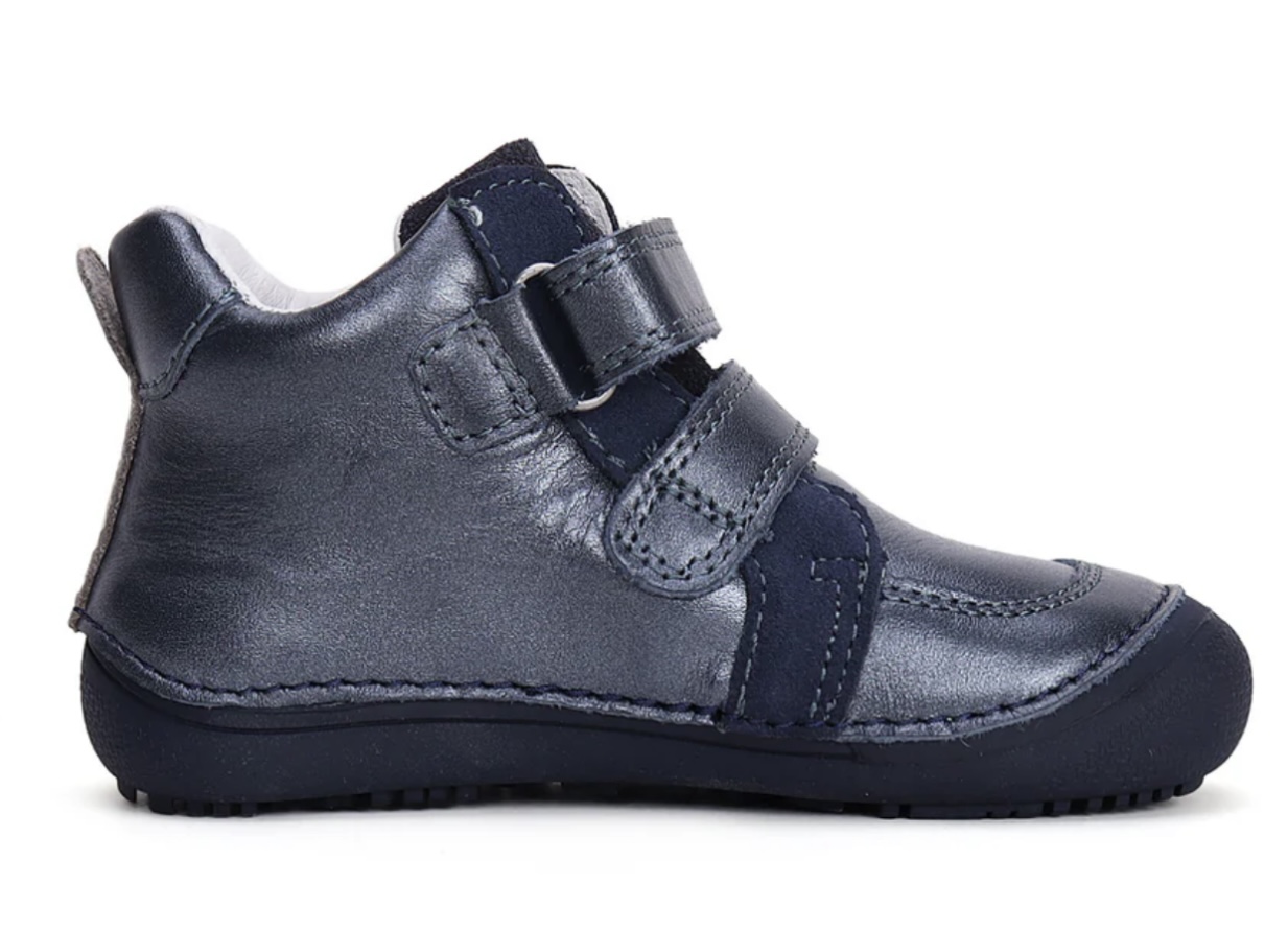 Dívčí kotníkové kožené boty D.D.step A063-42804 barefoot