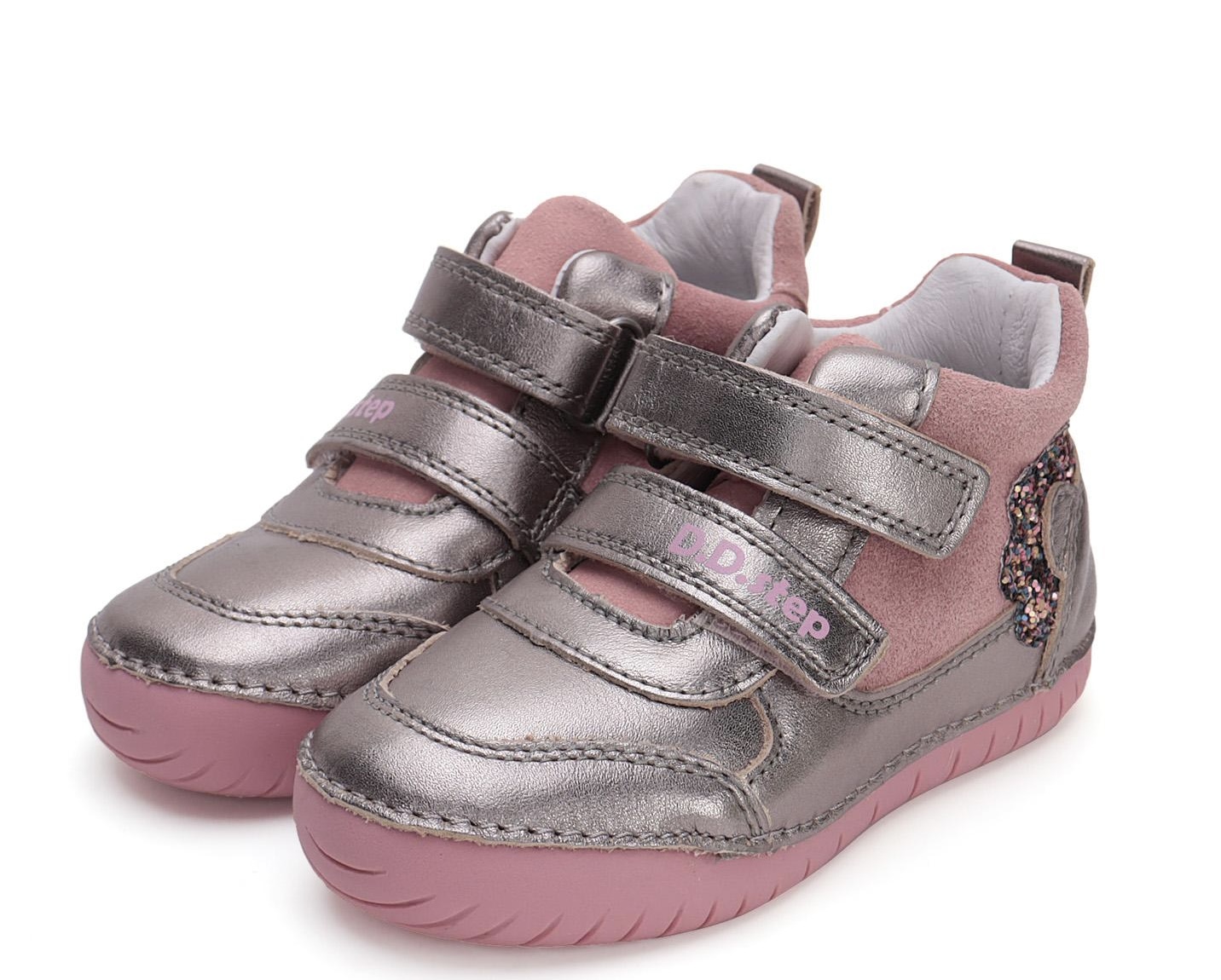 Dívčí kožené kotníkové boty D.D.step A050-42500B