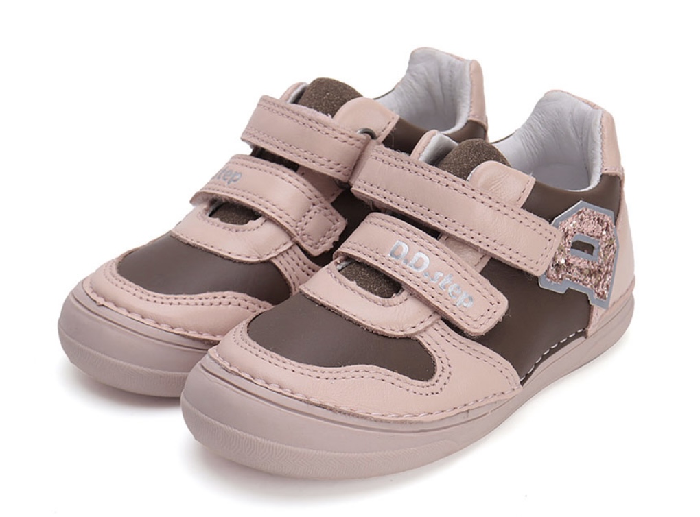 Dívčí růžové kožené boty D.D.step S078-42905B