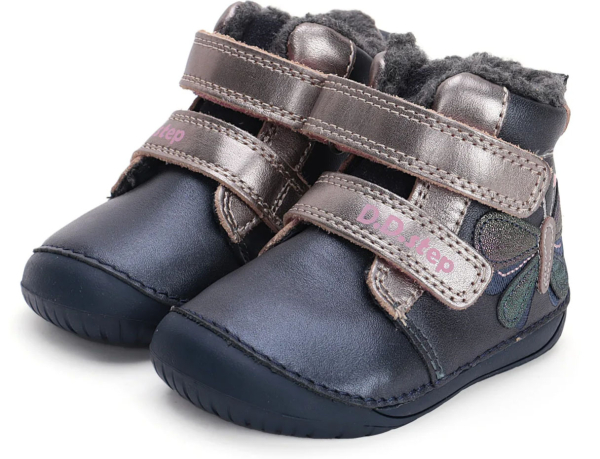 Dívčí zimní barefoot boty D.D.step W070-42522